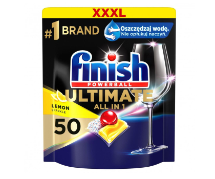 Akcesoria do zmywarek FINISH Kapsułki Ultimate All-in-1 50 lemon